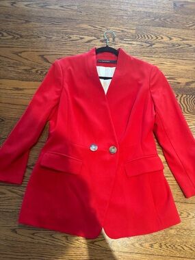 Iris Setlakwe Red Double-Button Blazer